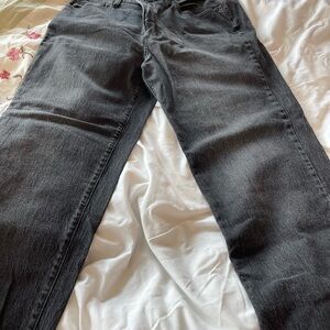 Universal thread stonewashed black high-rise 90s straight jeans